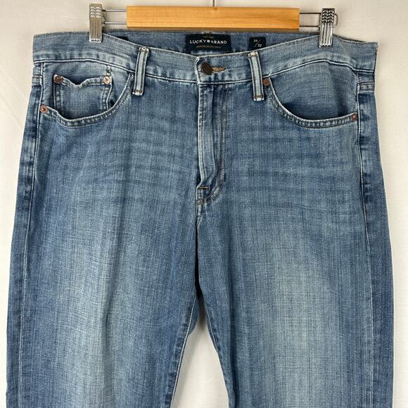 Lucky Brand 363 Vintage Straight Leg Blue Denim Jeans Men's Size 34x32 - Picture 2 of 12